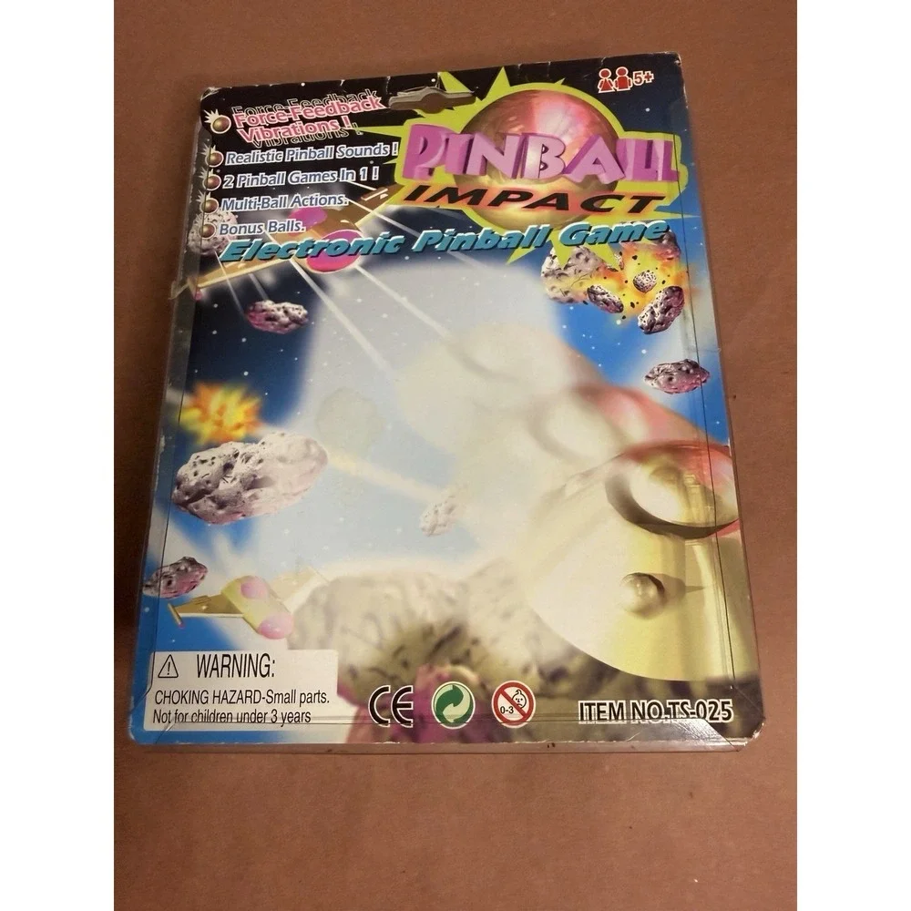 Vintage Pinball Impact Handheld Electronic Game Sealed Retro Toy TS-025 Black